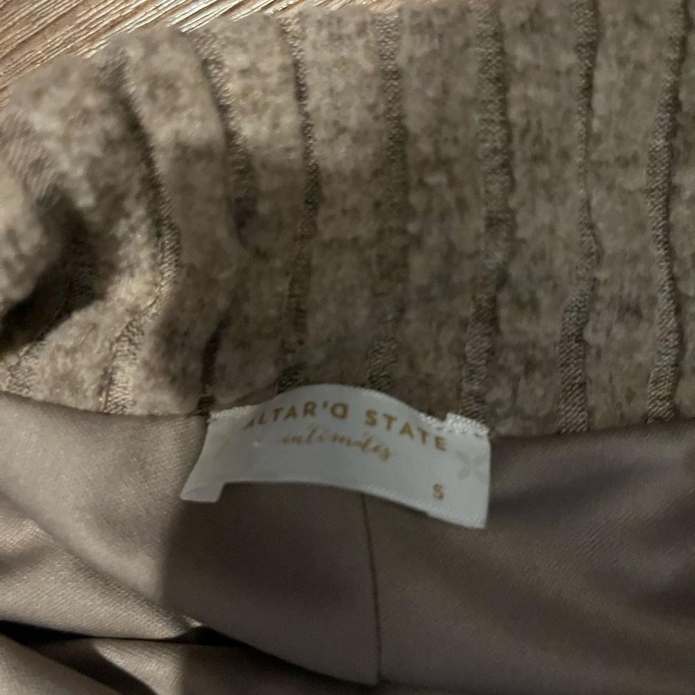 Tan Ribbed Pants - Picture 3 of 3